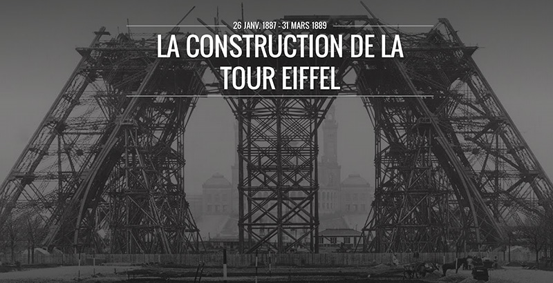 La construction de la tour Eiffel