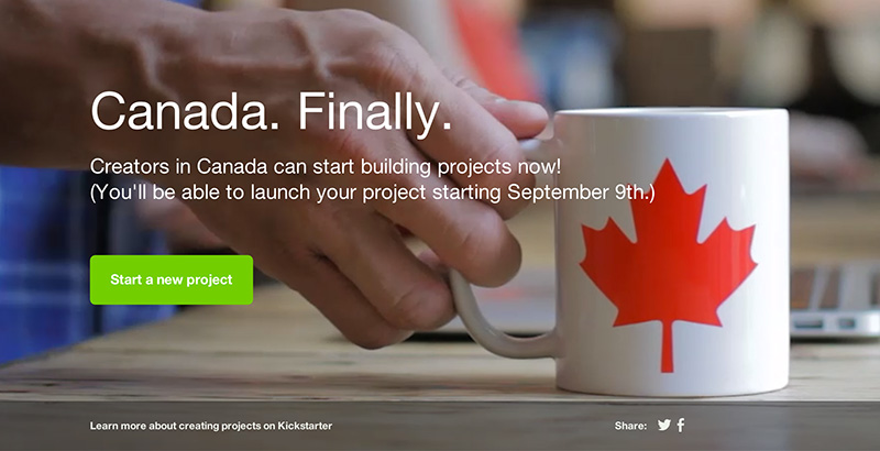 Kickstarter Canada