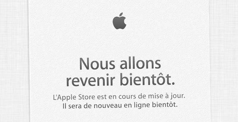 Apple Store hors ligne