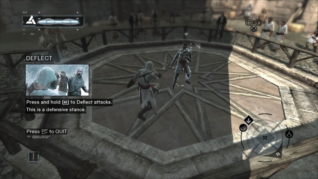 Un aperçu du tutoriel du tout premier Assassin's Creed.