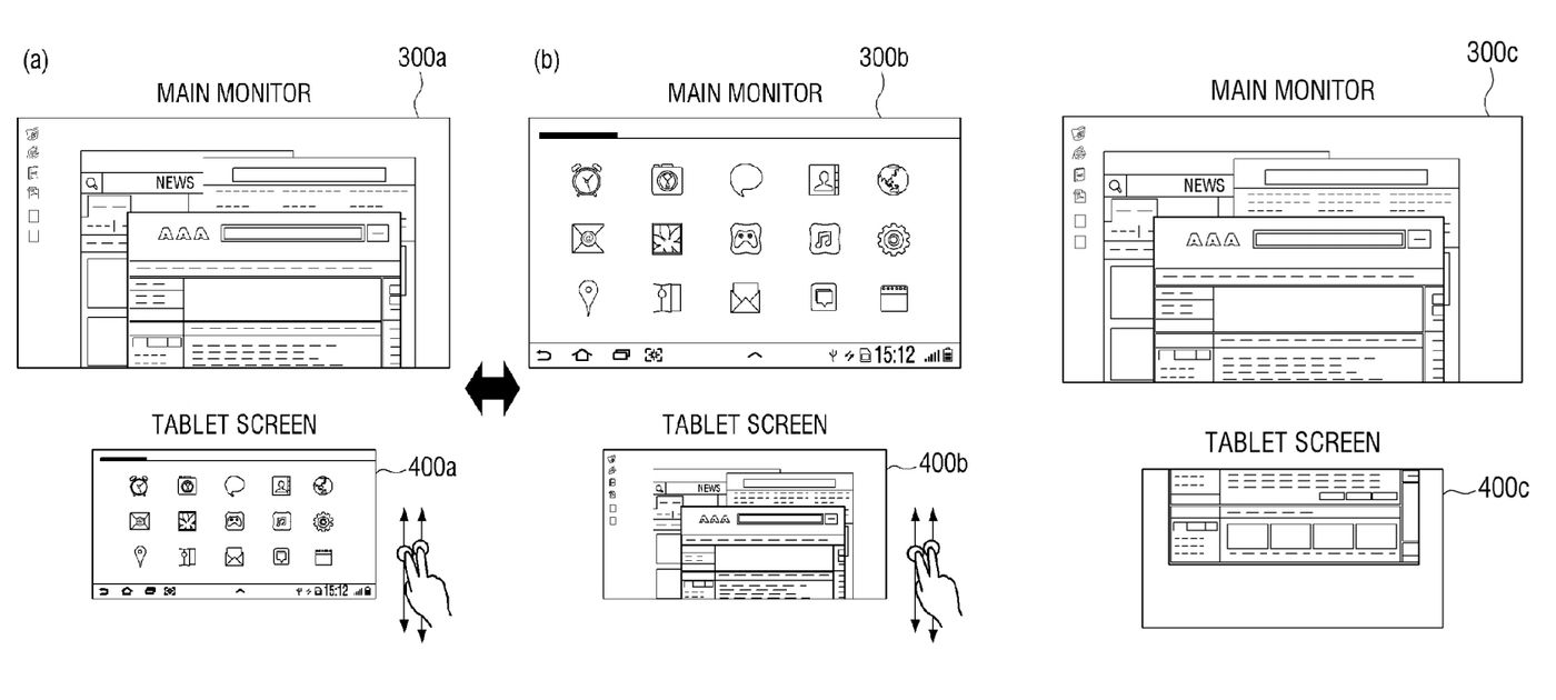 Un aperçu de l'interface, tiré du brevet en question (Image : The Verge).