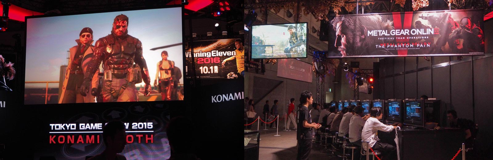 Des centaines de joueurs visitaient le kiosque de Konami afin de jouer à Metal Gear Online. 