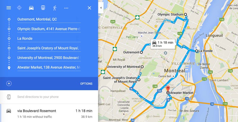 Image result for Multiple destination google maps