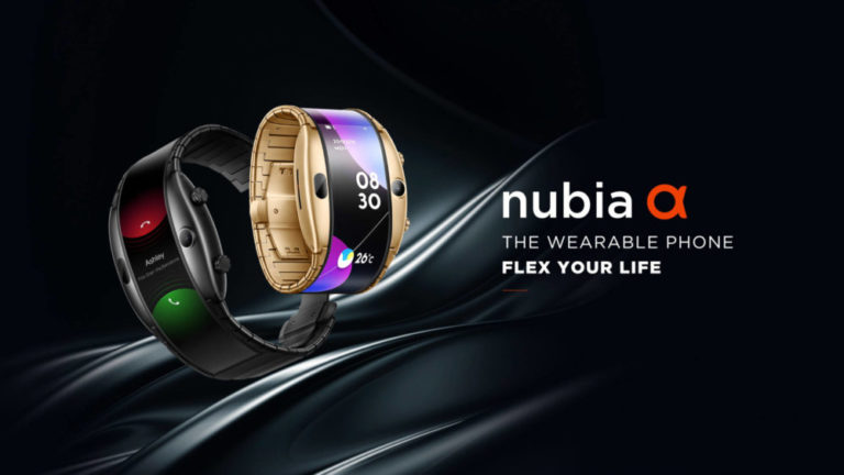 La firme Nubia dévoile Alpha, sa montre connectée flexible!