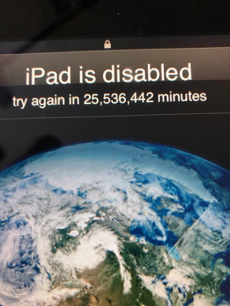 iPad verrouillé pendant 48 ans