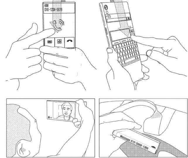 Samsung imagine un écran couvrant les deux faces du téléphone