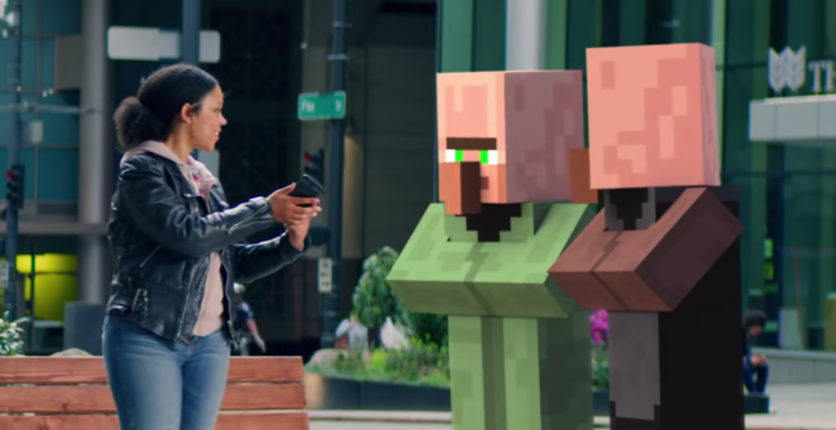 Minecraft : la réalité augmentée débarque dans le jeu