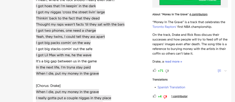 Google accusé de copier-coller les paroles de chansons de Genius