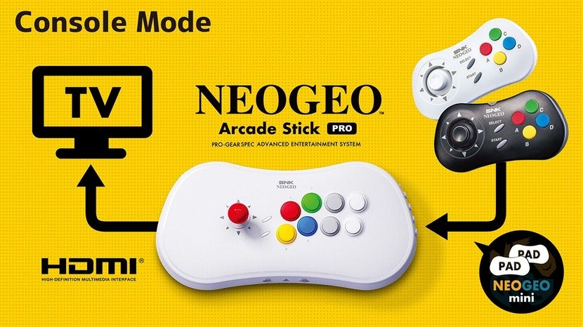 Neo Geo Arcade Stick Pro : une console rétro intégrée dans une manette d'arcade