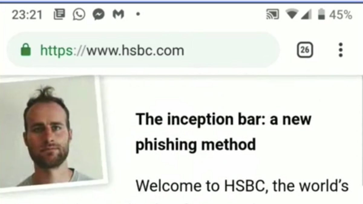 Phishing sur Chrome: une fausse barre d'adresse pour vous piéger