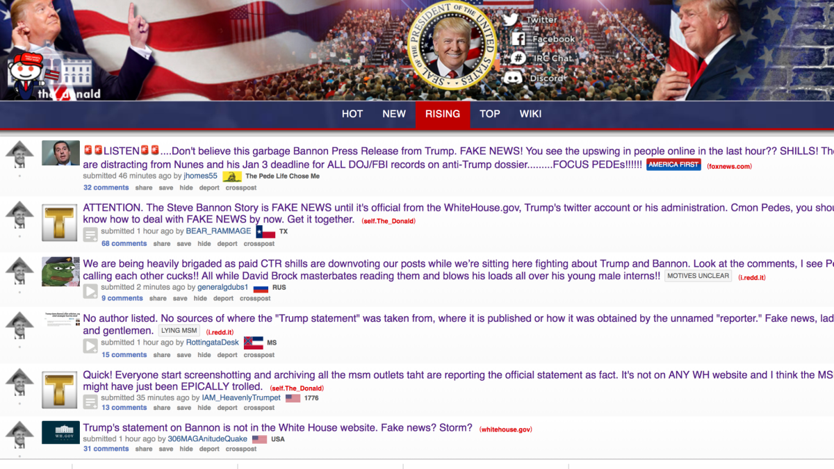 Reddit met en quarantaine son plus gros groupe pro-Trump