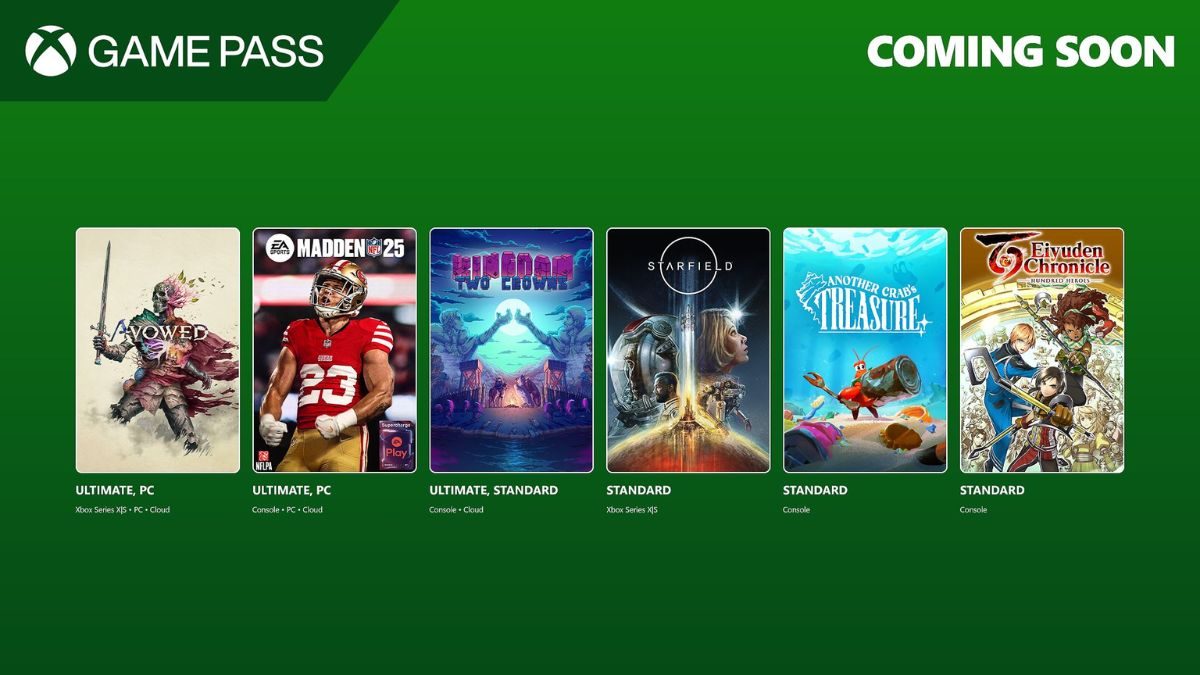 Xbox Game Pass Fevrier 2025
