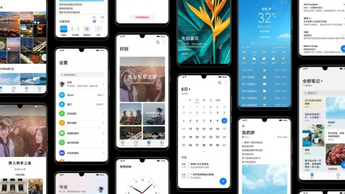 Mosaïque de smartphones