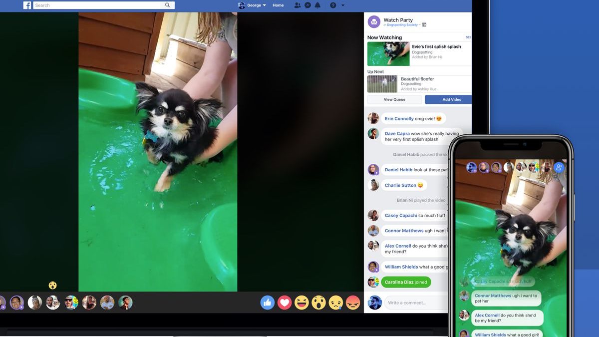 Grâce à Facebook Watch Party, il sera désormais possible de regarder des vidéos ou d'écouter de la musique tout en continuant d'interagir avec vos amis
