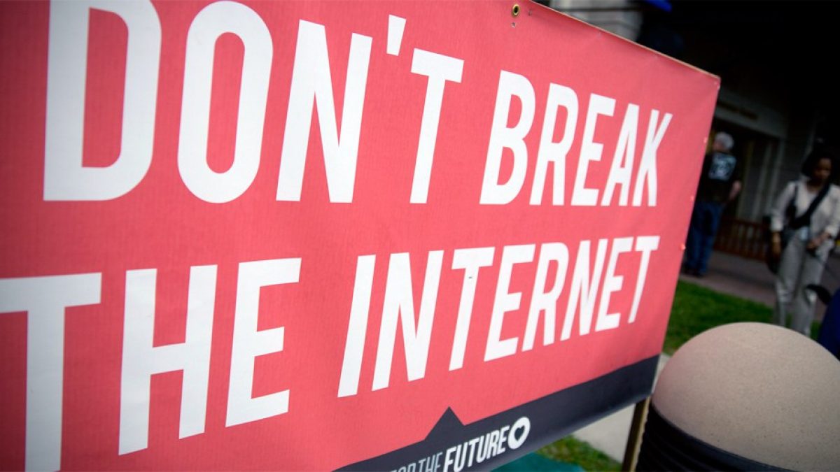 «Ne brisez pas l'Internet» (Photo : Bloomberg).