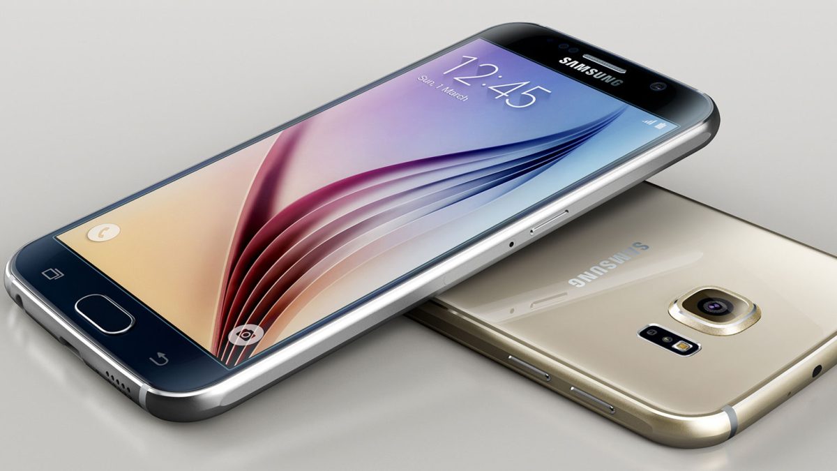 Le Galaxy S6 (ci-dessus) partage le même design que celui du Galaxy S6 Edge (en entête de l'article).